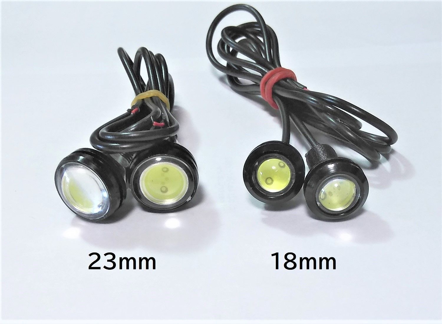 12V LED デイライト 18mm 10個セット 配線 40cm ホワイト発光 メルカリShops