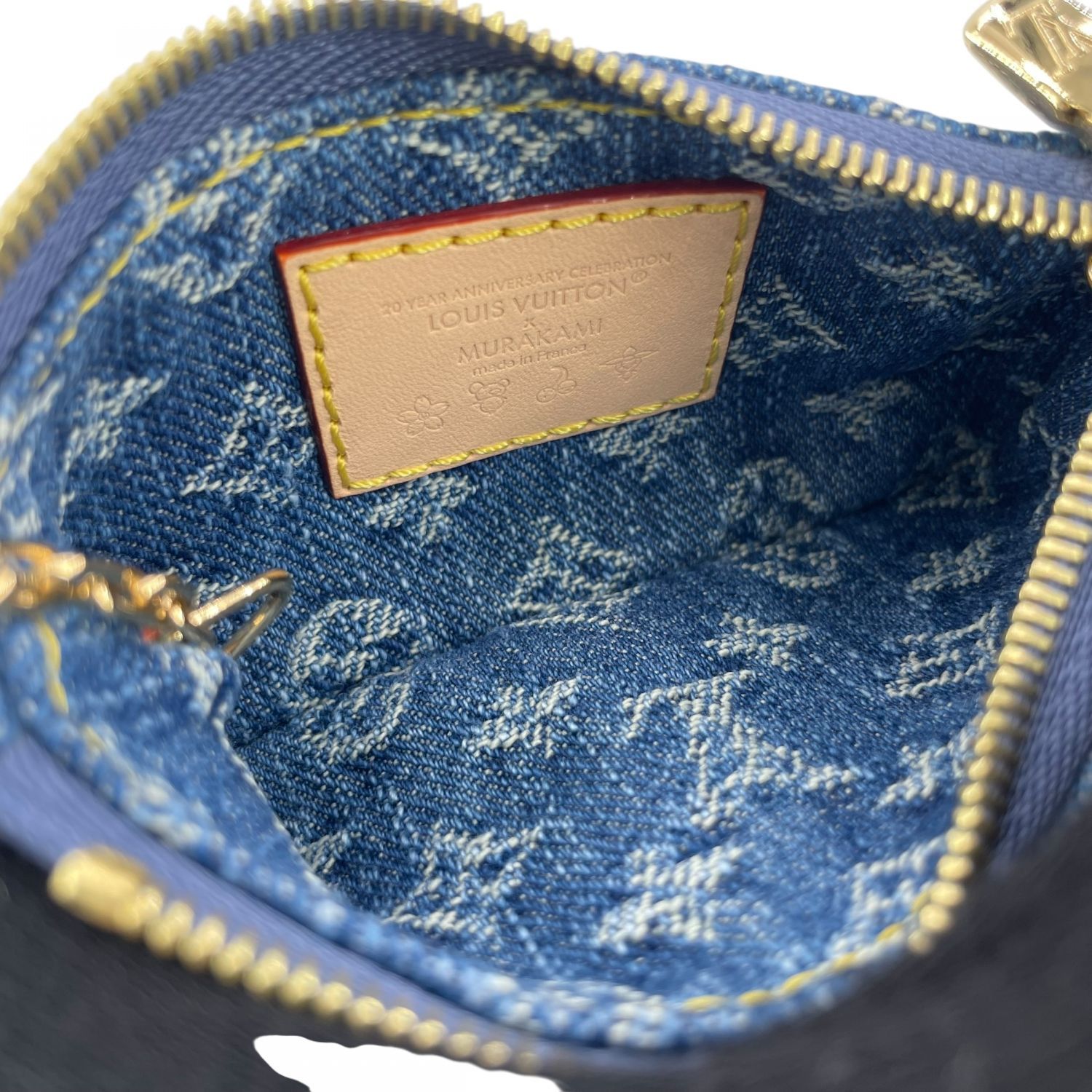ルイヴィトン LV × TM ポシェット　クレ　ケース　村上隆　デニム 楽天市場】【中古】ヴィトン×村上隆 LV×TM カードキーケース