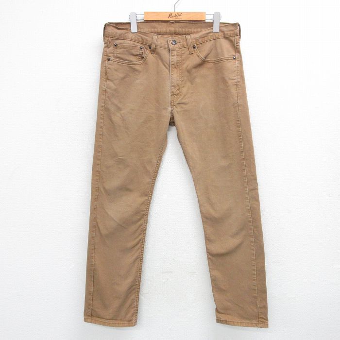 W34/古着 リーバイス Levis 505 パンツ メンズ ベージュ カーキ 25apr14 中古 ボトムス ロング