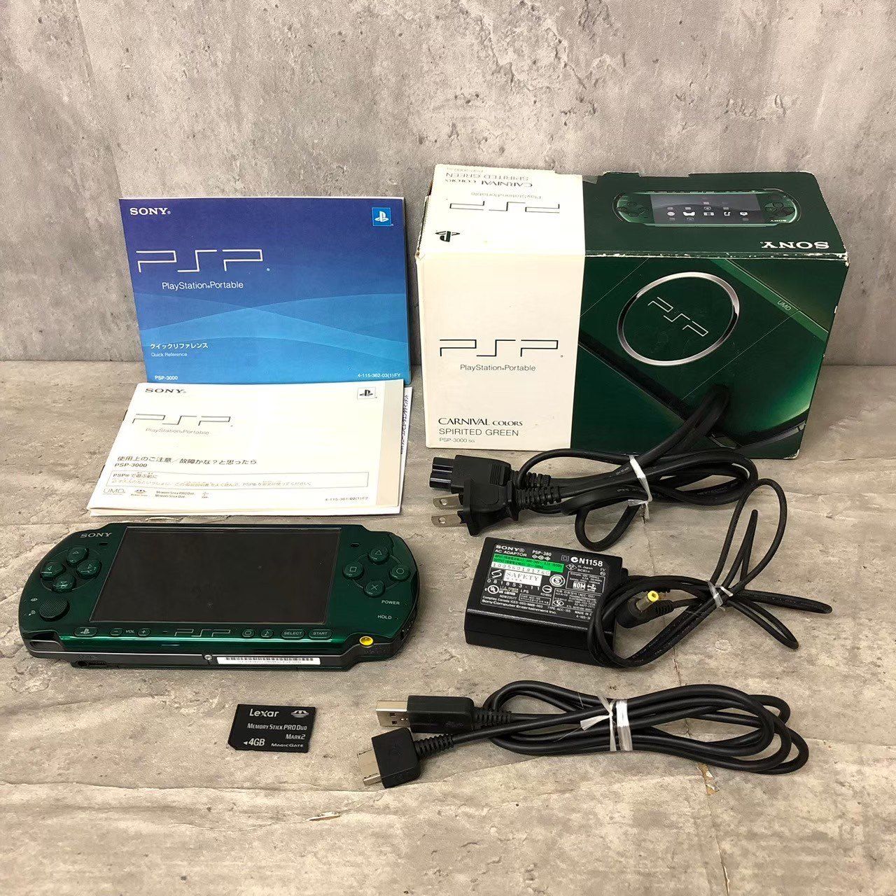 359 ☆極美品☆ psp3000 アクアブルー 簡易清掃済み！訳あり 篭もり