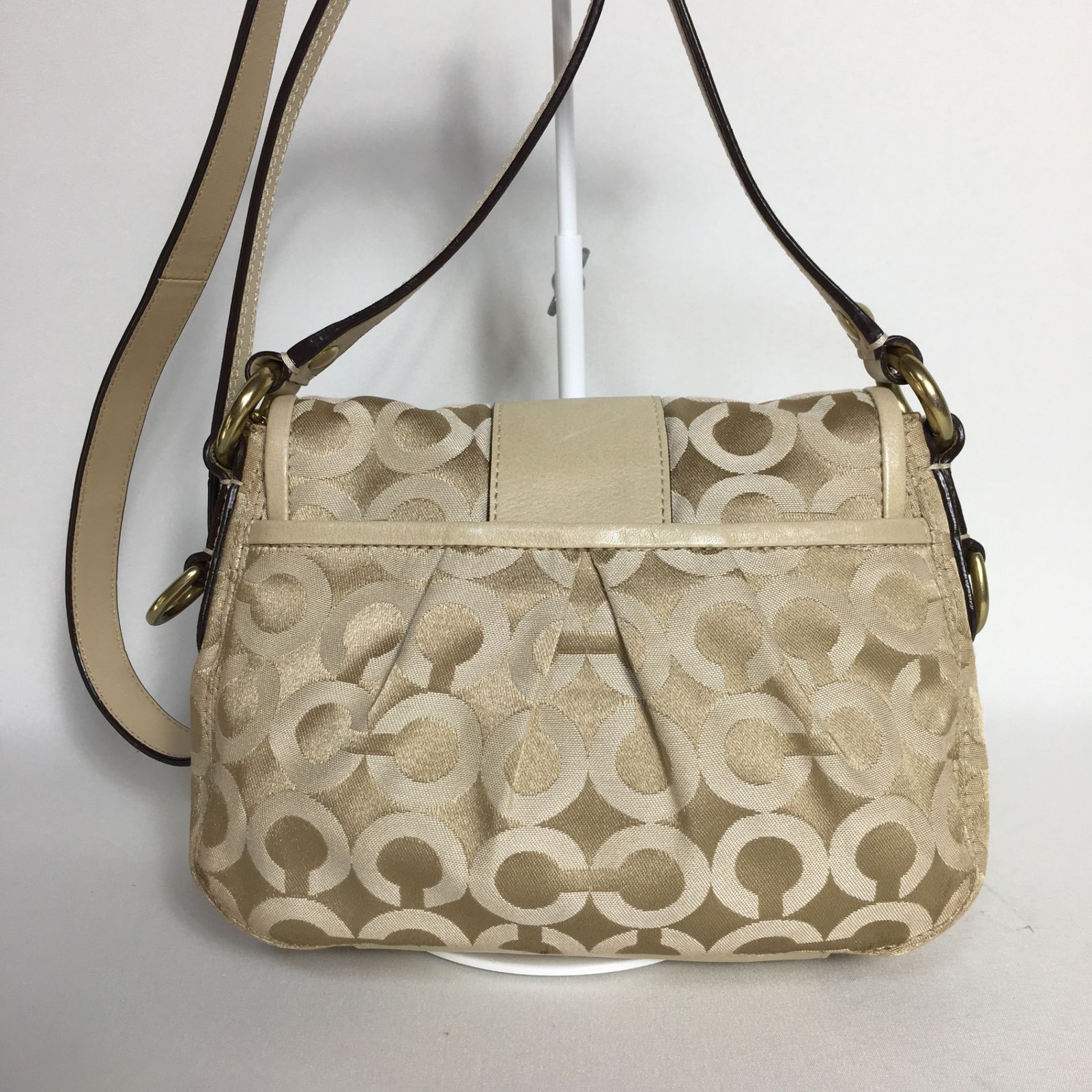 2505-260｜美品｜コーチ オプアート ショルダーバッグ ベージュ 2505-260｜美品｜コーチ オプアート ショルダーバッグ ベージュ