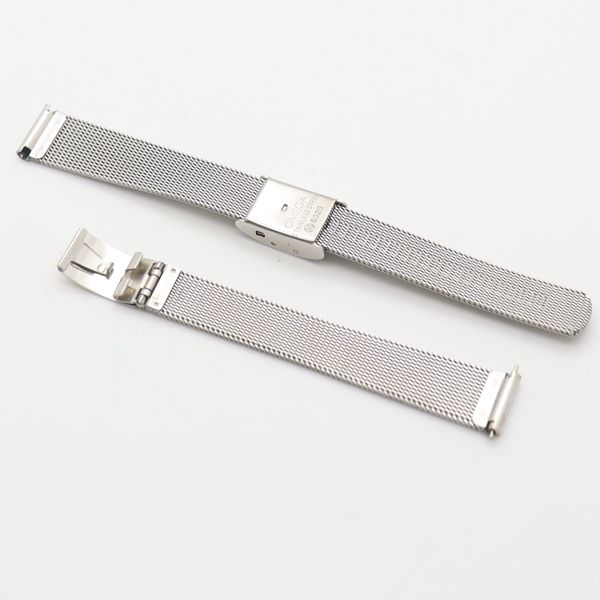 美品 オメガ 純正ベルト シルバーカラー 12ｍｍ用 レディース腕時計 良品 オメガ 純正ベルト ブレス 12mm用 シルバーカラー