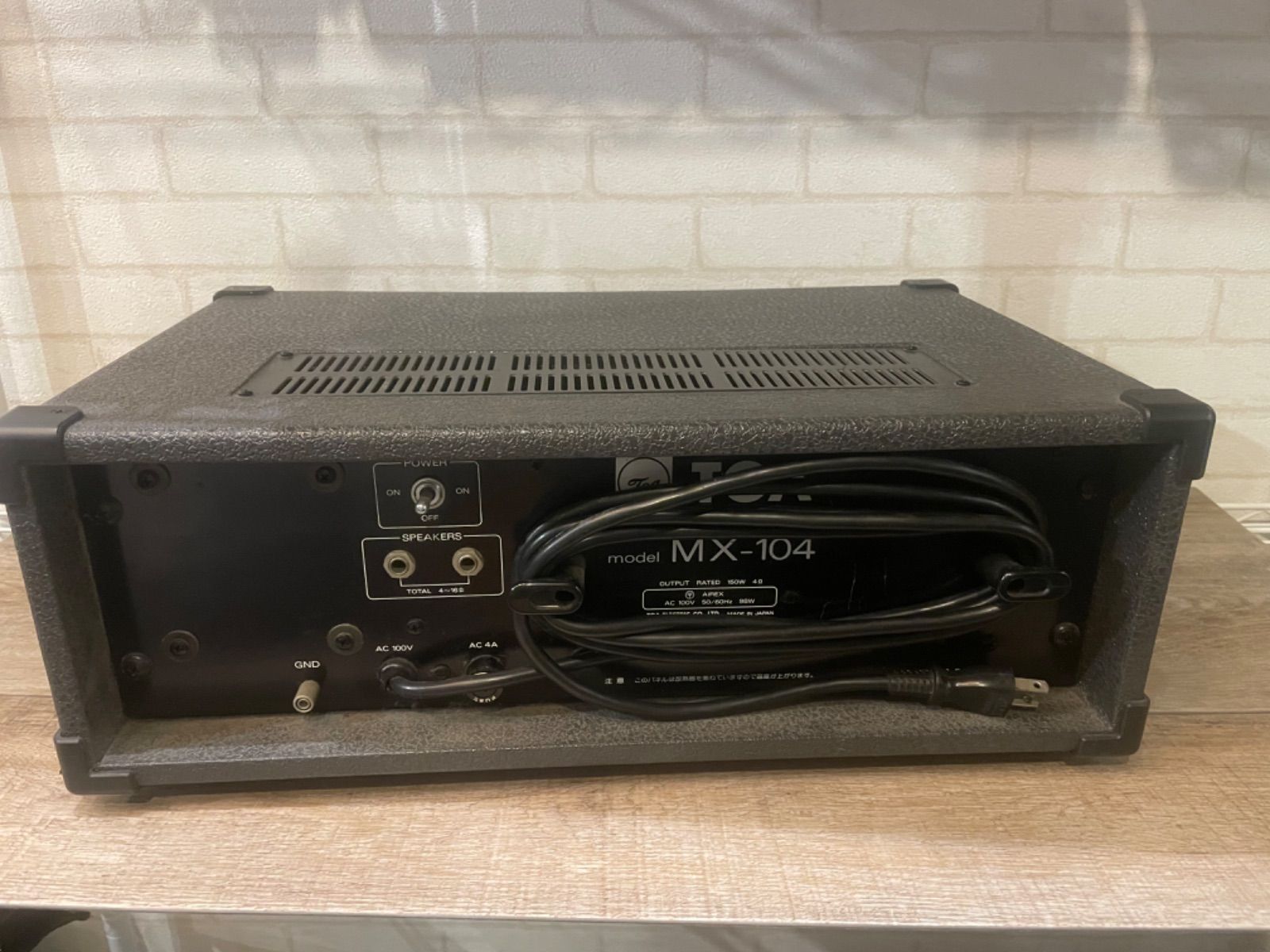 TOA MX104 パワードミキサー ひばり屋楽器店 メルカリ