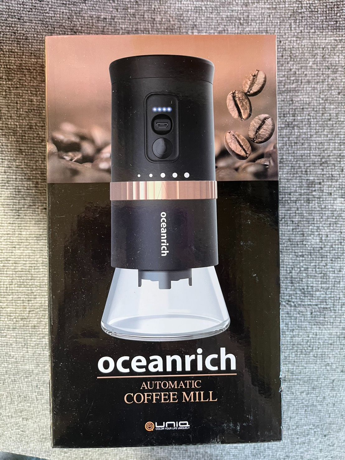 oceanrich オーシャンリッチ 自動コーヒーミル G2 ブラック 充電式