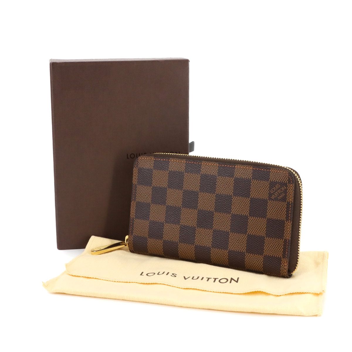 未使用 展示品 ルイ ヴィトン LOUIS VUITTON ダミエ ジッピー  