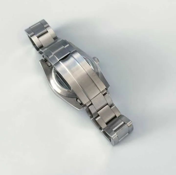 腕時計 36mm スケルトン裏蓋 ケース ブレスレット プレーンベゼル ノンデイト【対応ムーブメント】SEIKO 7S26/NH35/NH36/4R36等  セイコー - メルカリ