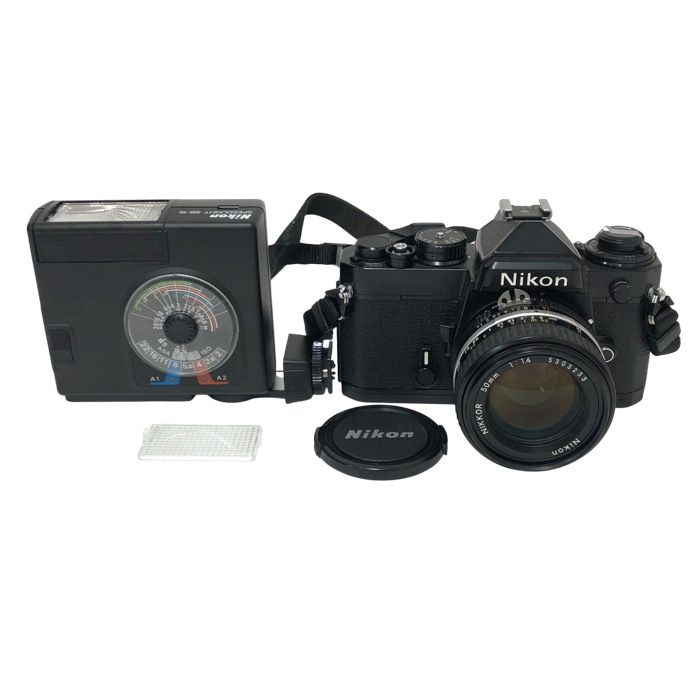 Nikon ニコン FEブラック 一眼レフ NIKKOR 50ｍｍ f1.4 スピードライト SB-15 フィルムカメラ 動作未