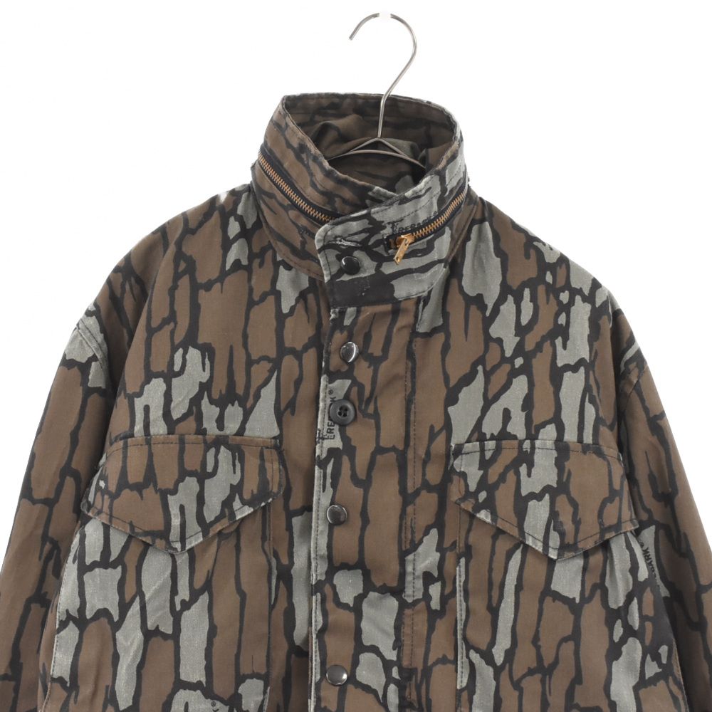 アルファインダストリーズ　ジャケット ブラック✕カーキ ALPHA INDUSTRIES◇ミリタリージャケット/M/KHK/カーキ/無地/8415-00