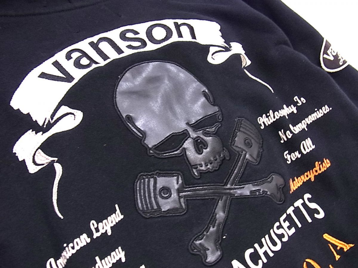 希少品　VANSON 武装戦線 T.F.O.A ネックウォーマー パーカー L ☆VANSON 武装戦線 T.F.O.A ネックウォーマー付き クローズ