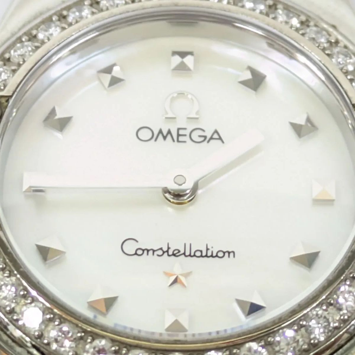 O06) OMEGA オメガ 6563/875 Constellation メレダイヤ シェル