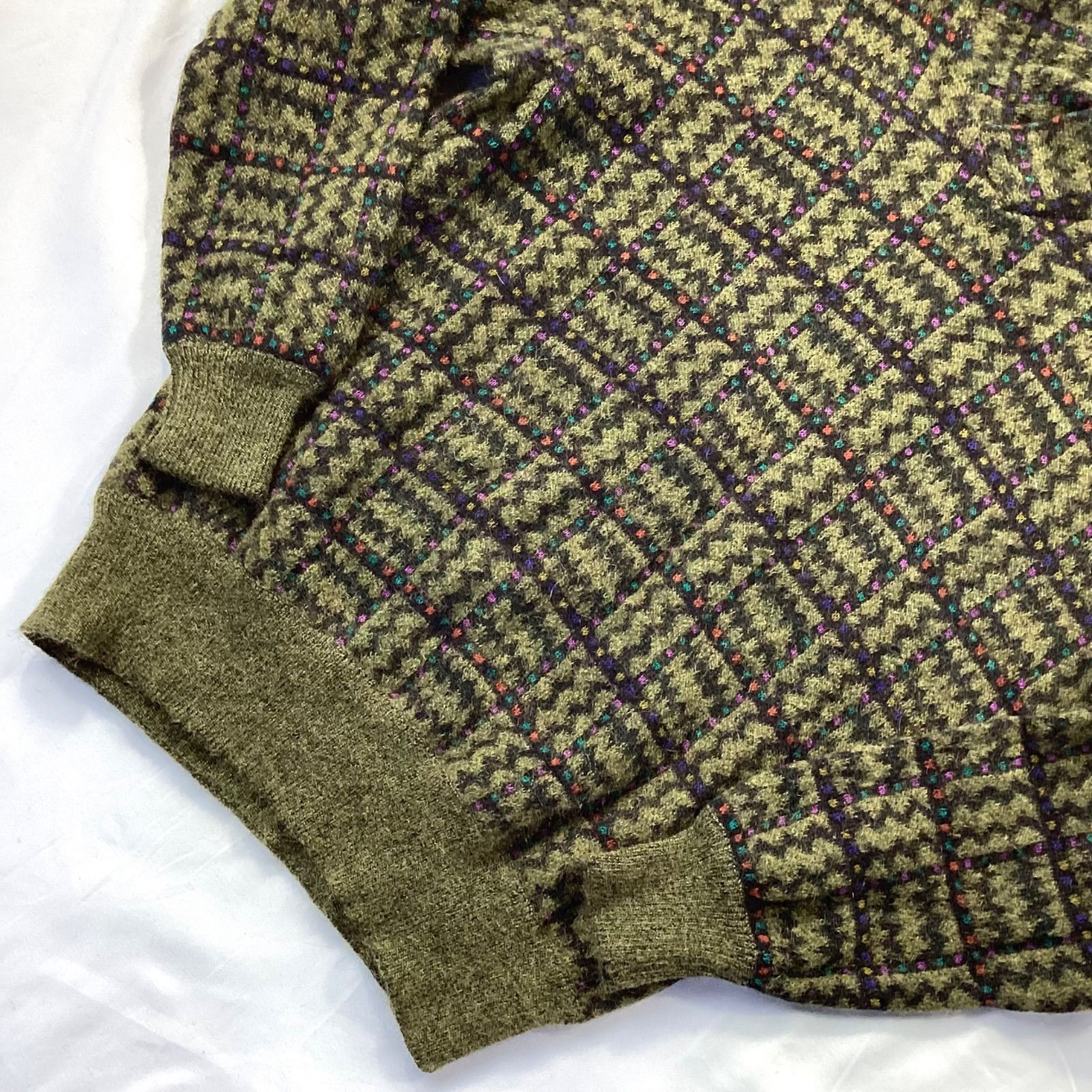【ヴィンテージ】ミッソーニ MISSONI ニット MISSONI #anc ミッソーニ ニット・セーター 48 マルチ Vネック