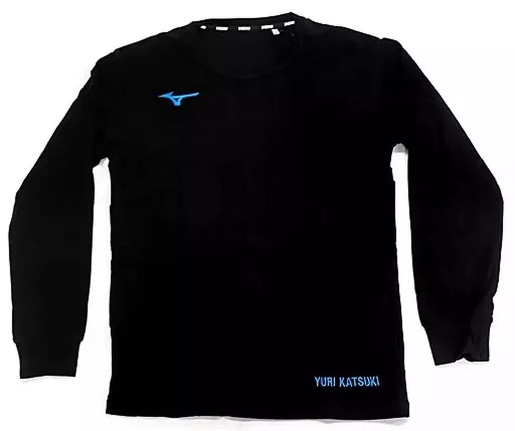中古】Tシャツ 勝生勇利 長袖シャツ ブラック XSサイズ 「ユーリ