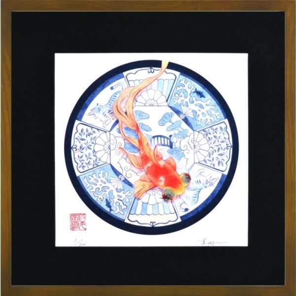 ☆吉岡浩太郎☆ 「野辺の春」シルクスクリーン 30角額　新品！ 版画 30244 野辺の春 吉岡浩太郎 ＜ 絵画と額縁のアート