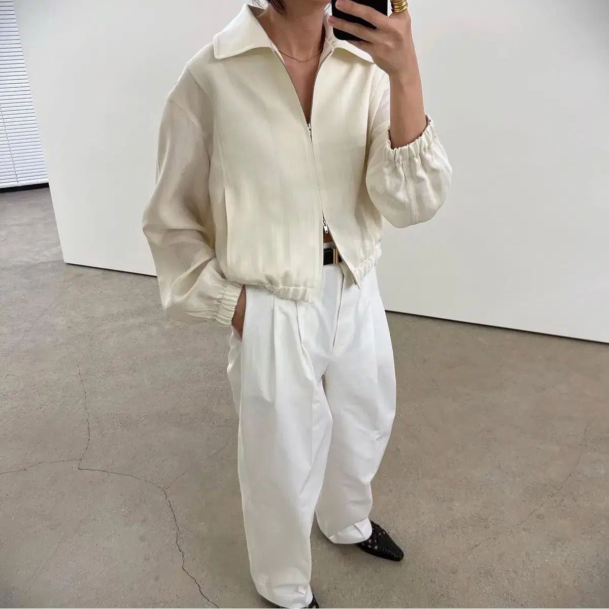 男性的 masculine viscose blouson