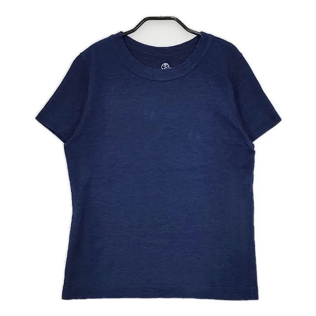 【未使用品】45RPM バックポケット インディゴ Tシャツ M 半袖 未使用品】45RPM バックポケット インディゴ Tシャツ M 半袖