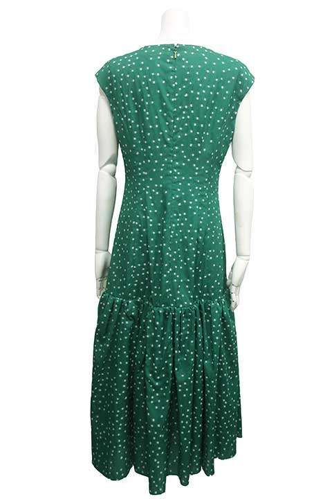 EPOCA エポカ ワンピース レディース ノースリーブ グリーン 柄 サイズ40_S13_セルモアから _s-0366-r13