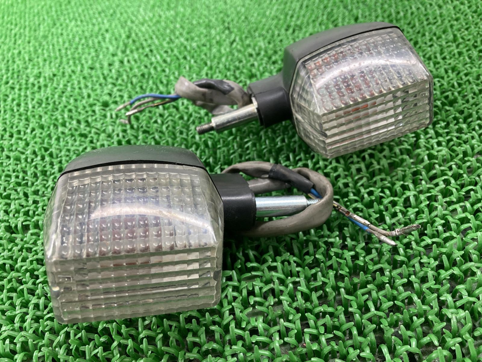 ZRX1100 フロントウインカー 左右 カワサキ 純正  バイク 部品 ZRT10C クリアレンズ ZRX400にも 割れ欠け無し 品薄 希少品