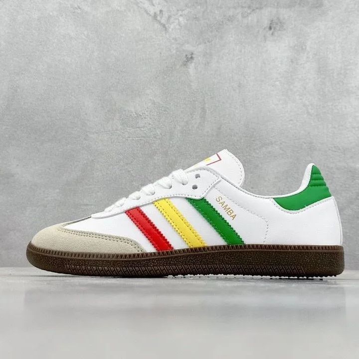 adidas SAMBA OG FOOTWEAR WHITE/YELLOW/COLLEGE GREEN  IH3118 男女兼用