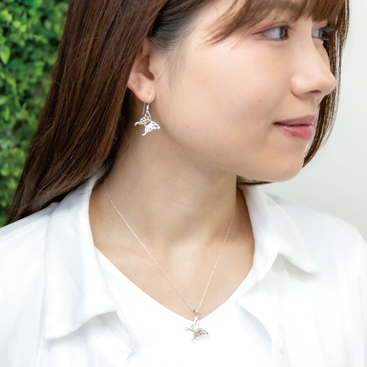 ネックレスとピアス 2点セット ペンダント レディース シルバー925 