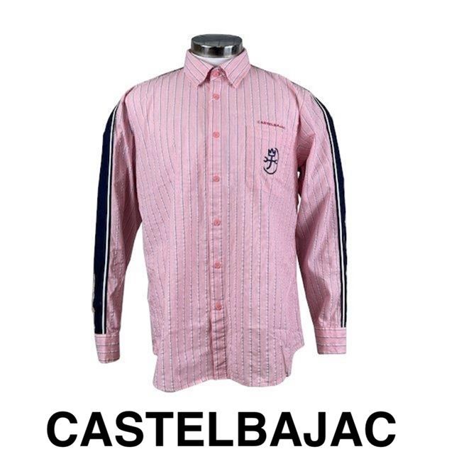 30％OFFカステルバジャックCASTELBAJAC長袖コットンシャツ7214125117-2アカ