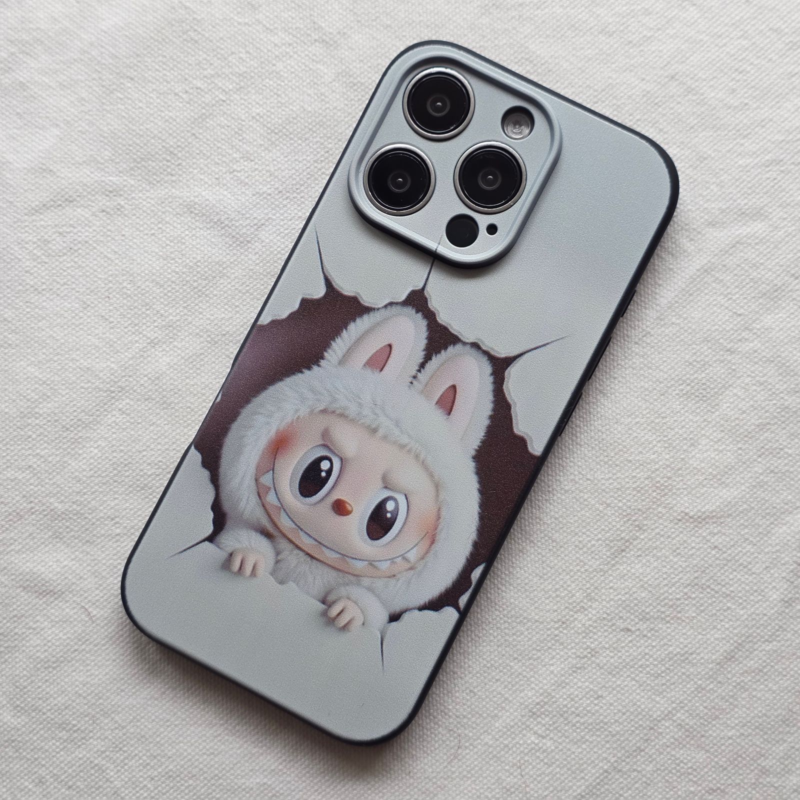 ラブブ CGイラストプリント iPhone16 iPhone16Pro ソフトケース カバー