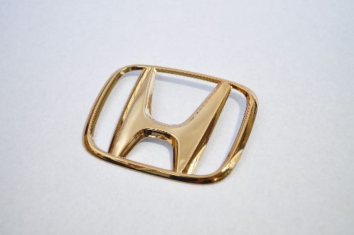 ＲＢ３オデッセイ フロントＨマーク ゴールドエンブレム INVENTER/grow/メッキ/ブラッククローム/ゴールド/車エンブレム/車パーツ/