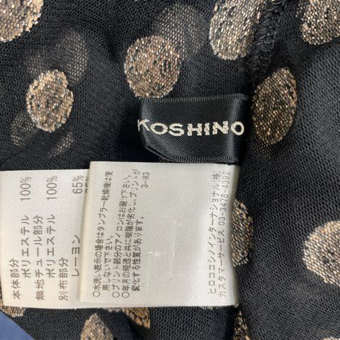 ヒロココシノ HIROKO KOSHINO チュニックワンピース シアー素材