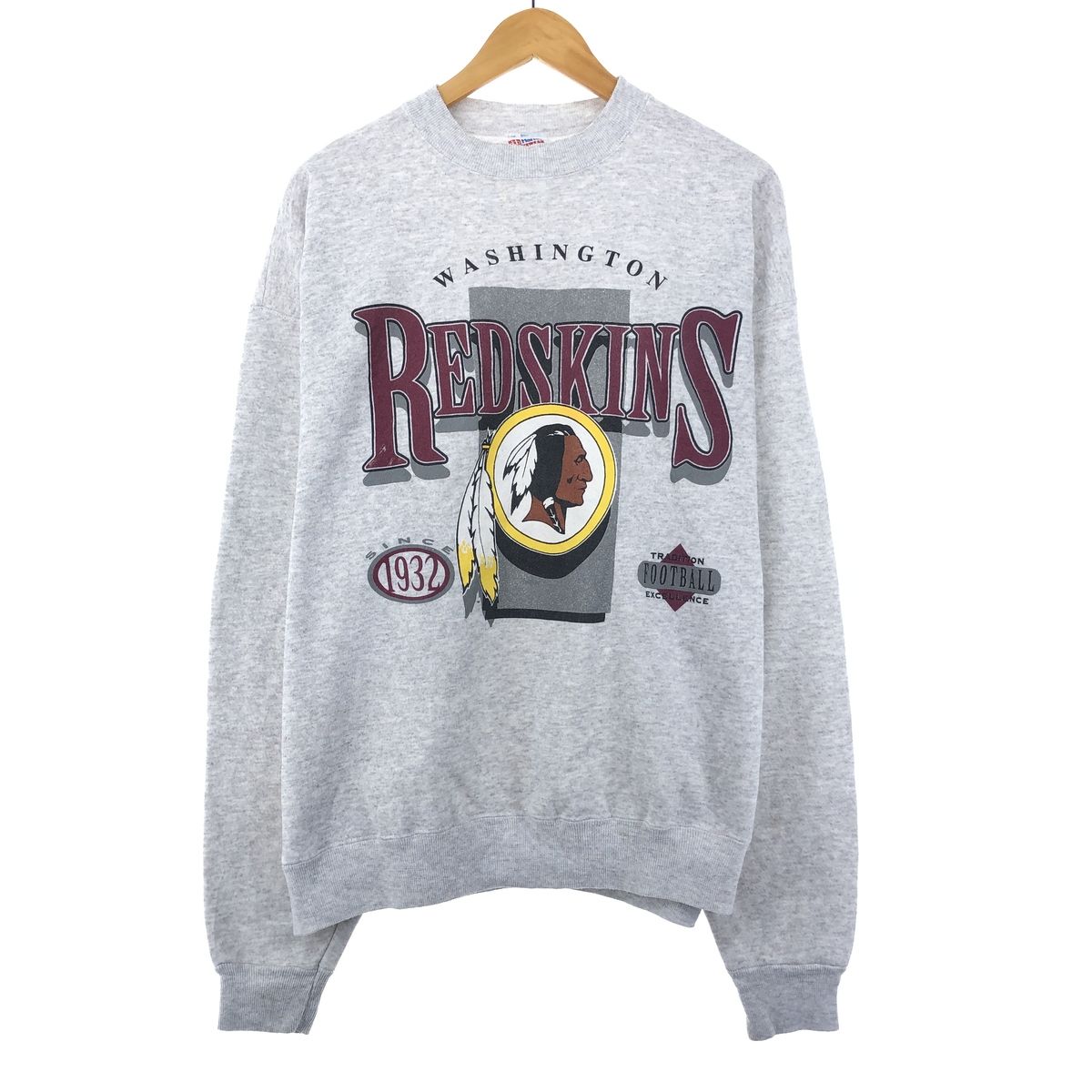 古着 ヘインズ Hanes NFL WASHINGTON RED SKINS ワシントンレッドスキンズ プリントスウェットシャツ トレーナー メンズXXL/eaa398881