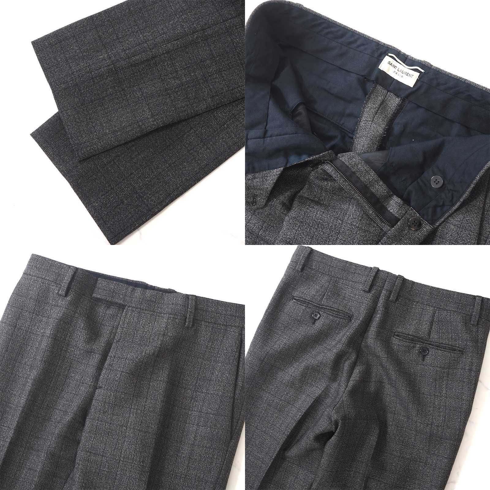 サンローラン パリSAINT LAURENT PARIS エディ期 ウール スーツ