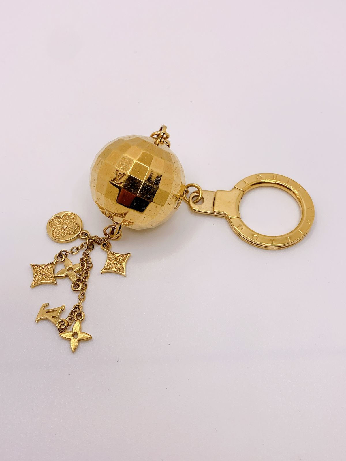 LOUIS VUITTON ミラーゴールドキーホルダー ルイヴィトン ヴィトン