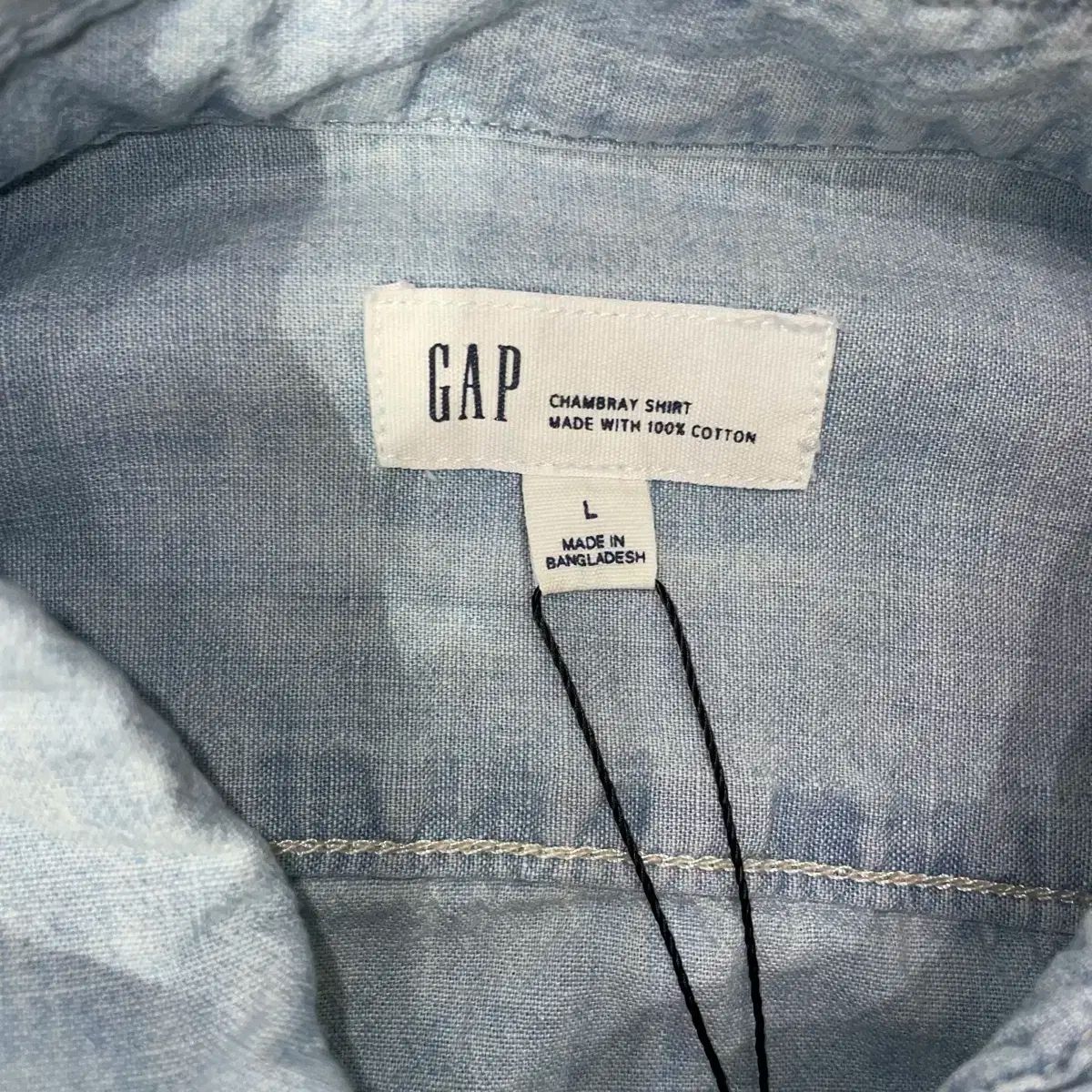 GAP デニムシャツ 古着 ギャップ オールドギャップ - L DENIM 長袖 サイズ スカイブルー デニム 長袖シャツ シャツ 青 メルカリ