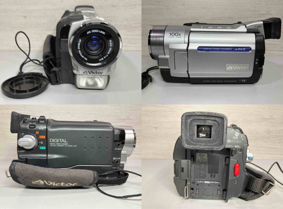 撮影再生ダビングOK Victor GR-DVA22K 付属品あり 液晶大画面 液晶付き