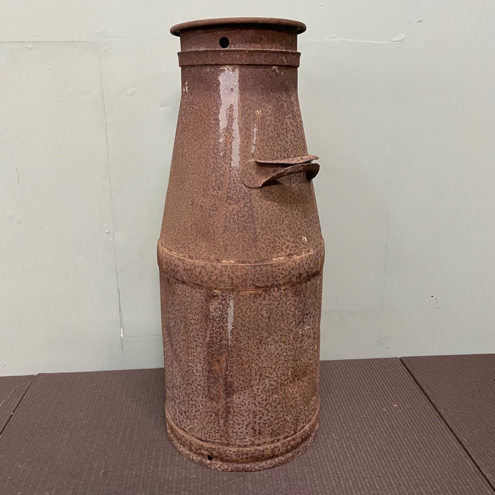 ♭ ガーデニング 古民具 ミルク缶 高さ74cm 牛乳缶 昭和レトロ