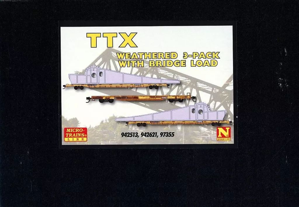 鉄道模型 1|160 フラットカー TTX ブリッジロード付 0398302260