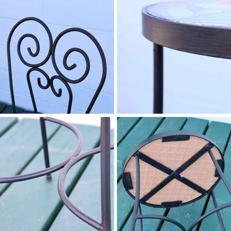 イタリア テーブルセット デイジー ガーデンテーブル チェア 7点セット