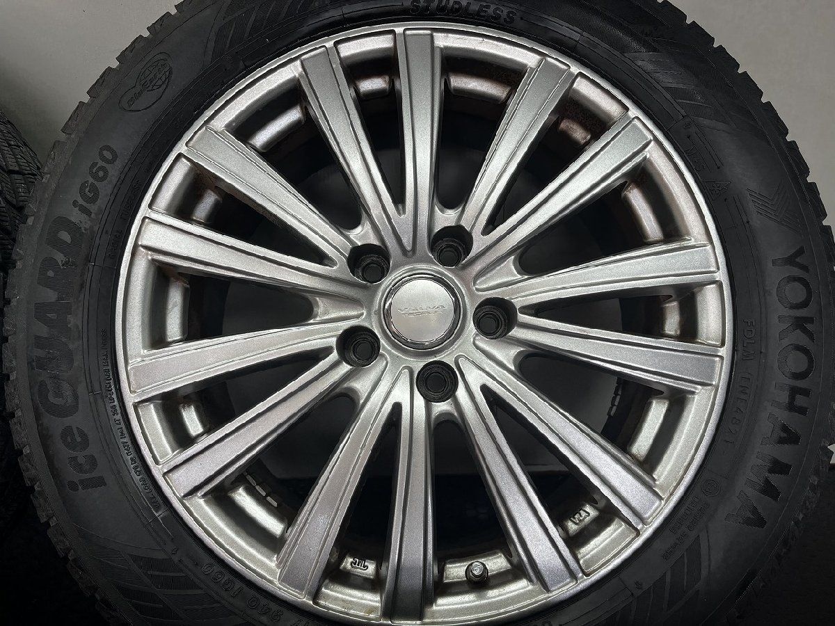 YOKOHAMA ice GUARD iG60 215 55R17 スタッドレス Weds VELVA TESALIA 17インチ 7J5HPCD114.3 40 21年製 クラウン等 STA012