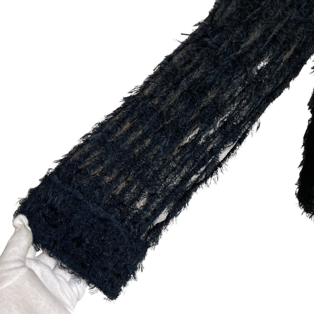 美品 23AW UNITED ARROWS ユナイテッドアローズ フェザーヤーンブラウス 1511-162-2233 ネイビー レディース 古着 中古 UNITED ARROWS - 美品 23AW UNITED ARROWS ユナイテッドアローズ