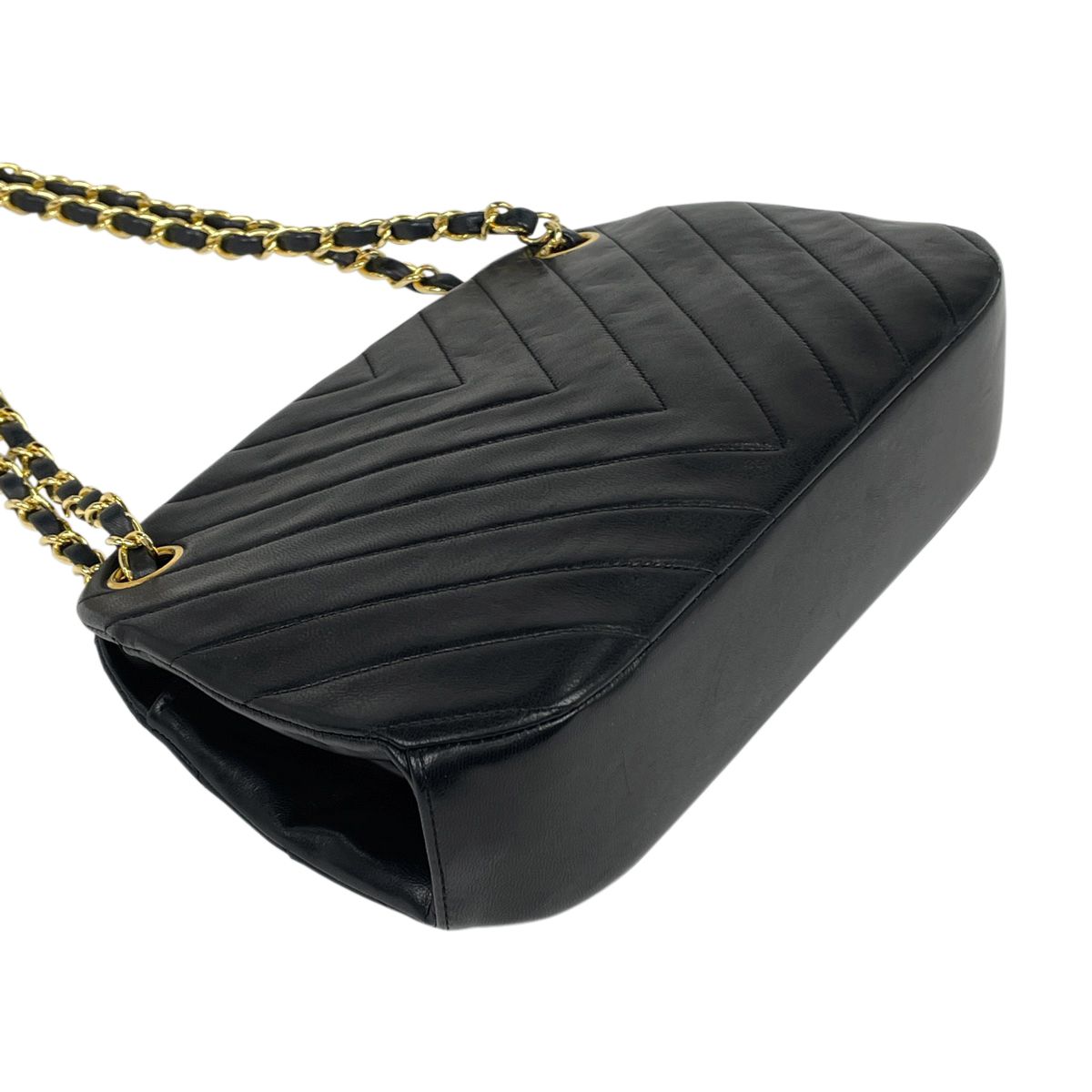 シャネル CHANEL Vステッチ チェーン ショルダーバッグ ココマーク CC