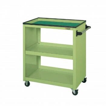 サカエ パネルワゴン 天板皿型 グリーン PKW-2C