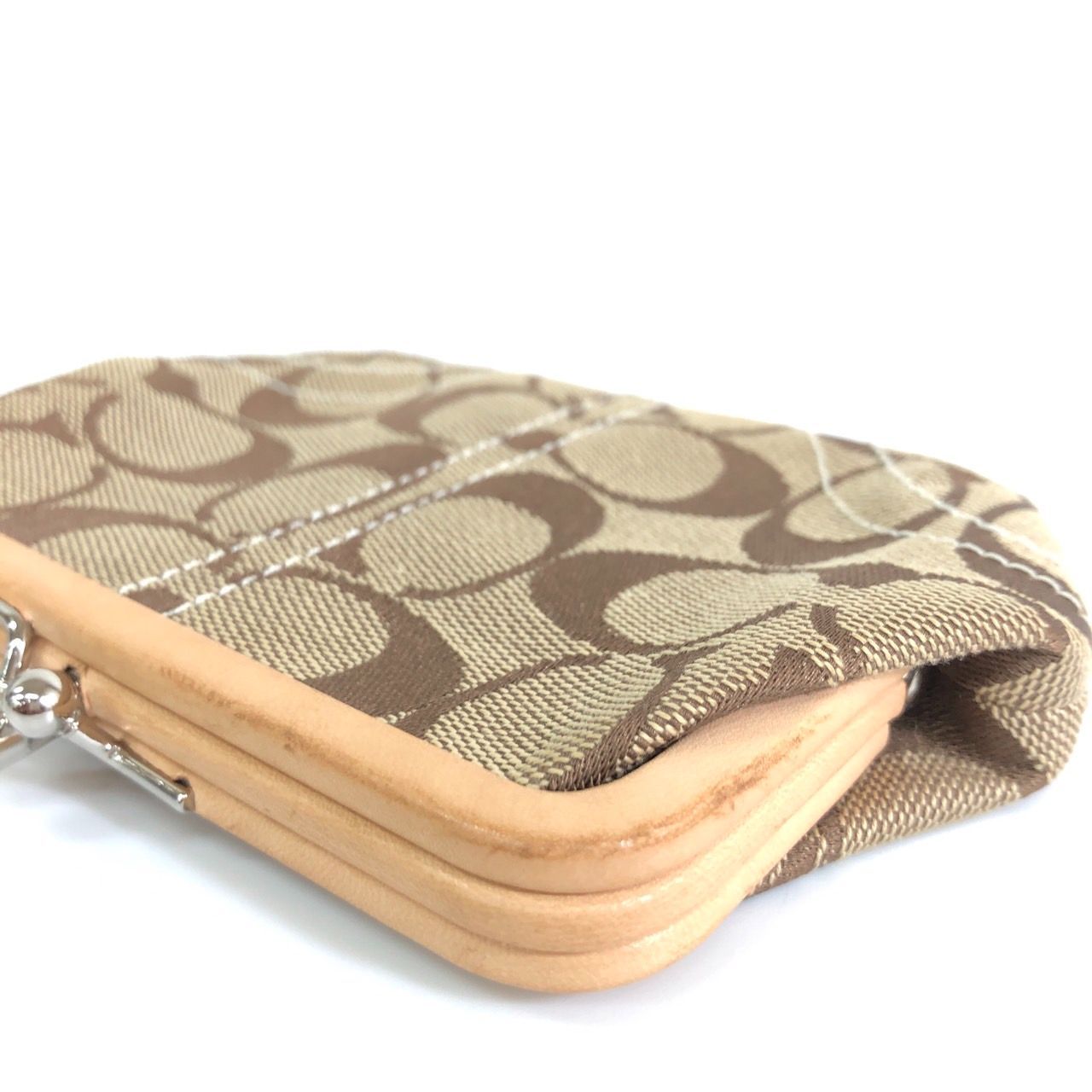 新品未使用級 コーチ ケース 小銭入れ シグネチャー 総柄 デニム COACH コーチ 小銭入れ カードケース 名刺入れ コインケース