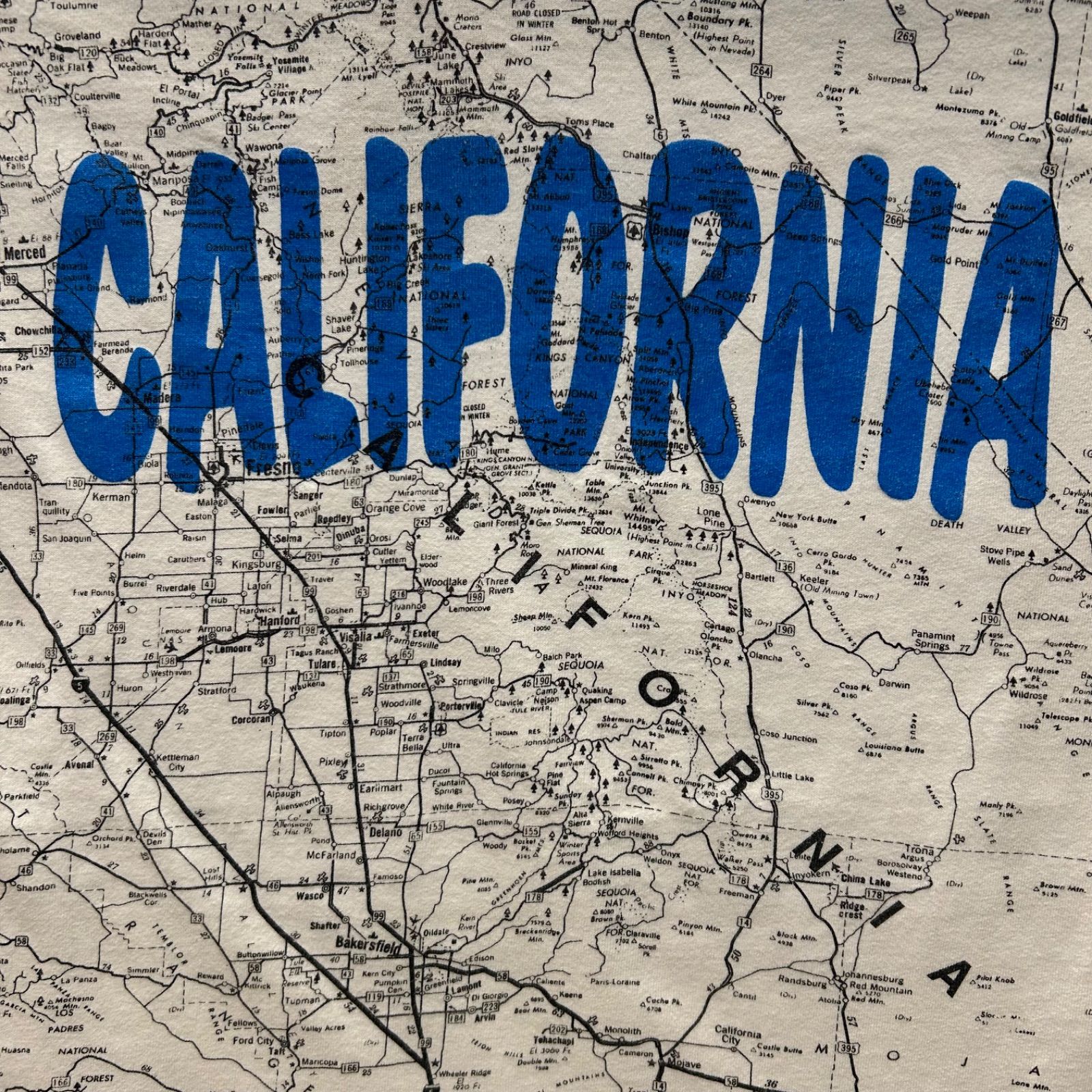 90s Allsport CALIFORNIA カルフォルニア地図 総柄Tシャツ AOP オール