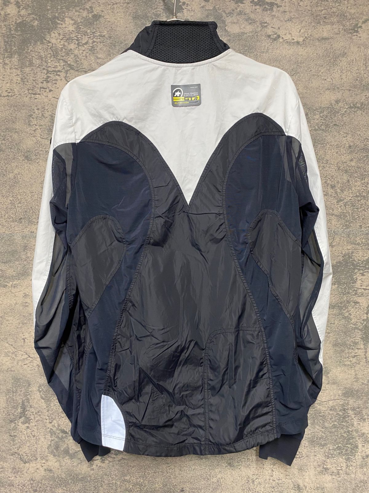 JL090 アソス assos GT ASSOS BLITZSTEIN JACKET 長袖 ウィンドブレーカー 黒 白 S