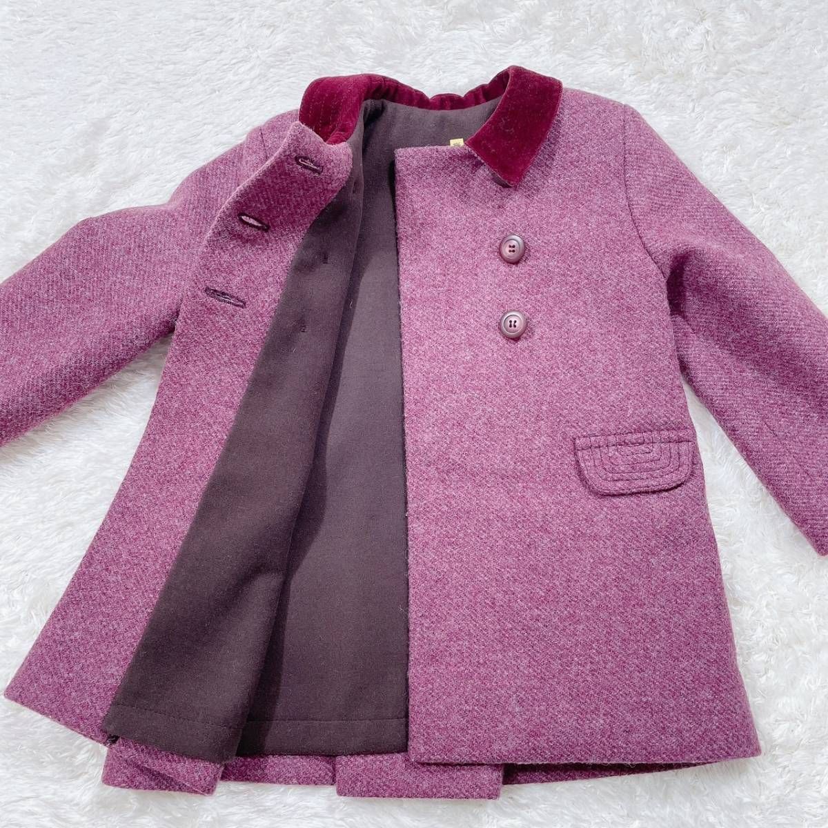 美品 キッズ110cm 3Y Amaia アウター コート Razorbil Coat ウール