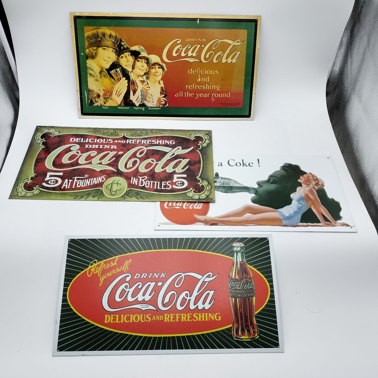 コカコーラ コカ・コーラ 看板 レトロ ブリキ製看板 ＃Coca-Cola