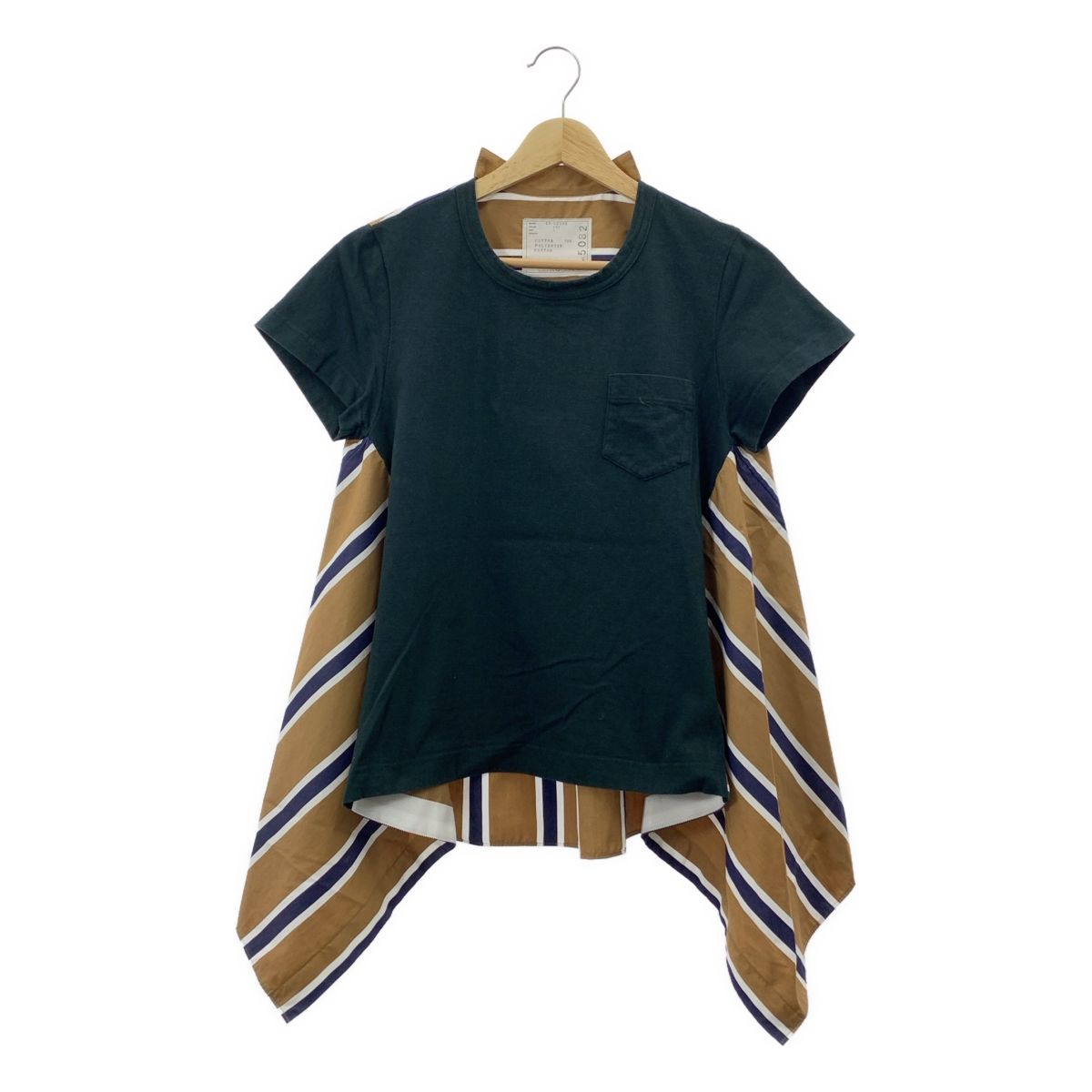 市場】sacai / サカイ | コットン ポプリン プルオーバー カットソー  