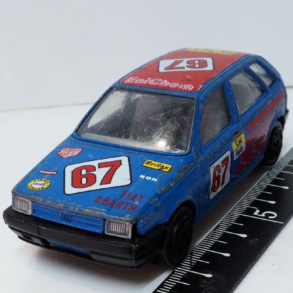 Burago【FIAT TIPO RALLY #67 フィアット ティーポ ラリーカー 青】1/43ミニカー■ブラーゴ【中古】送料込