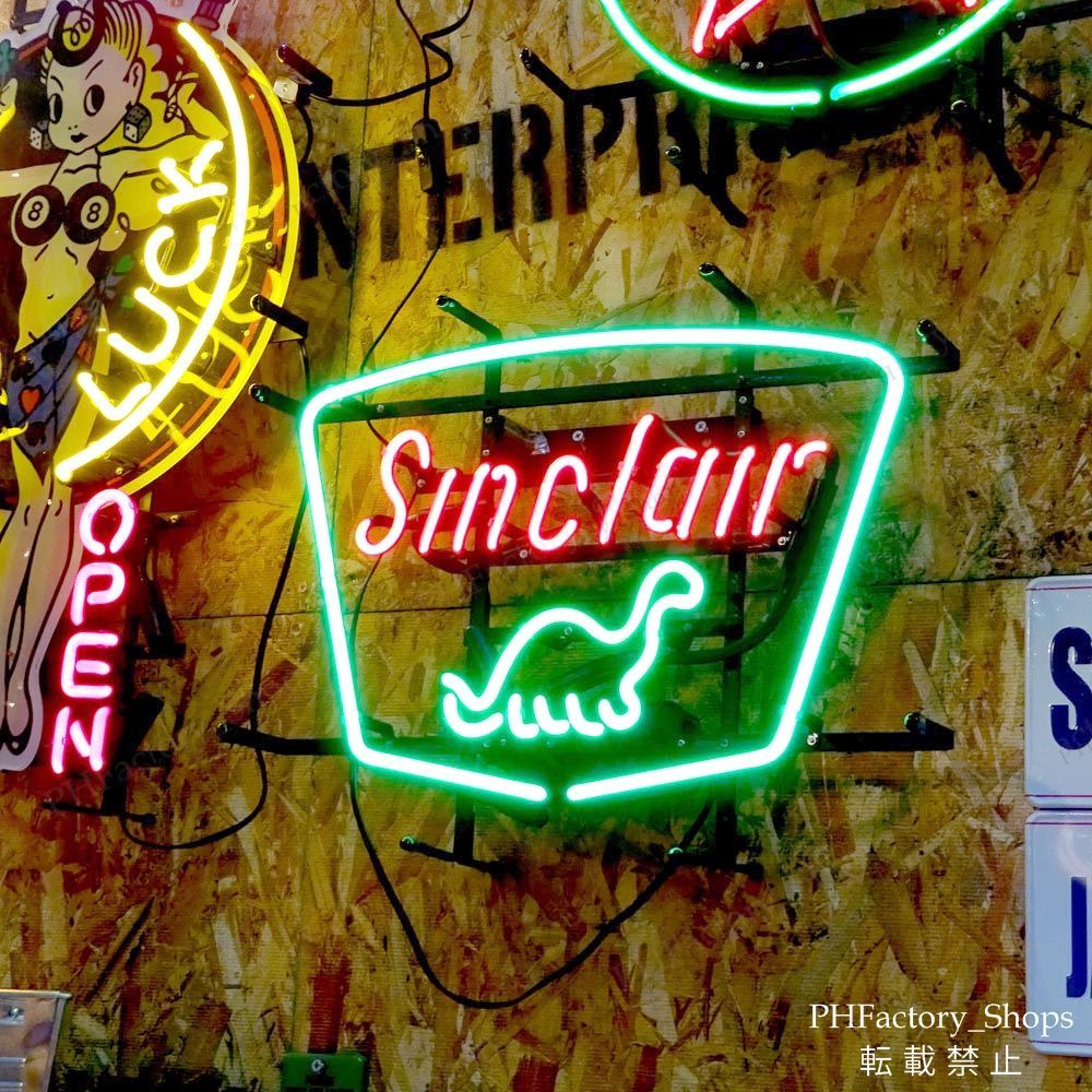 ネオンサイン シンク SINCLAIR アメリカン 店舗装飾 ガレージ ネオン管 ネオン照明 インテリア アメリカ雑貨 レトロ アメリカンを演出するにはネオン管 50x38cm A260 NEXPOTALLINN_EU