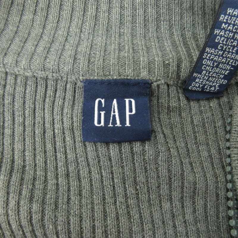 old gap デカタグ　フェード　ブラック　カーディガン old gap デカタグ フェード ブラック カーディガン