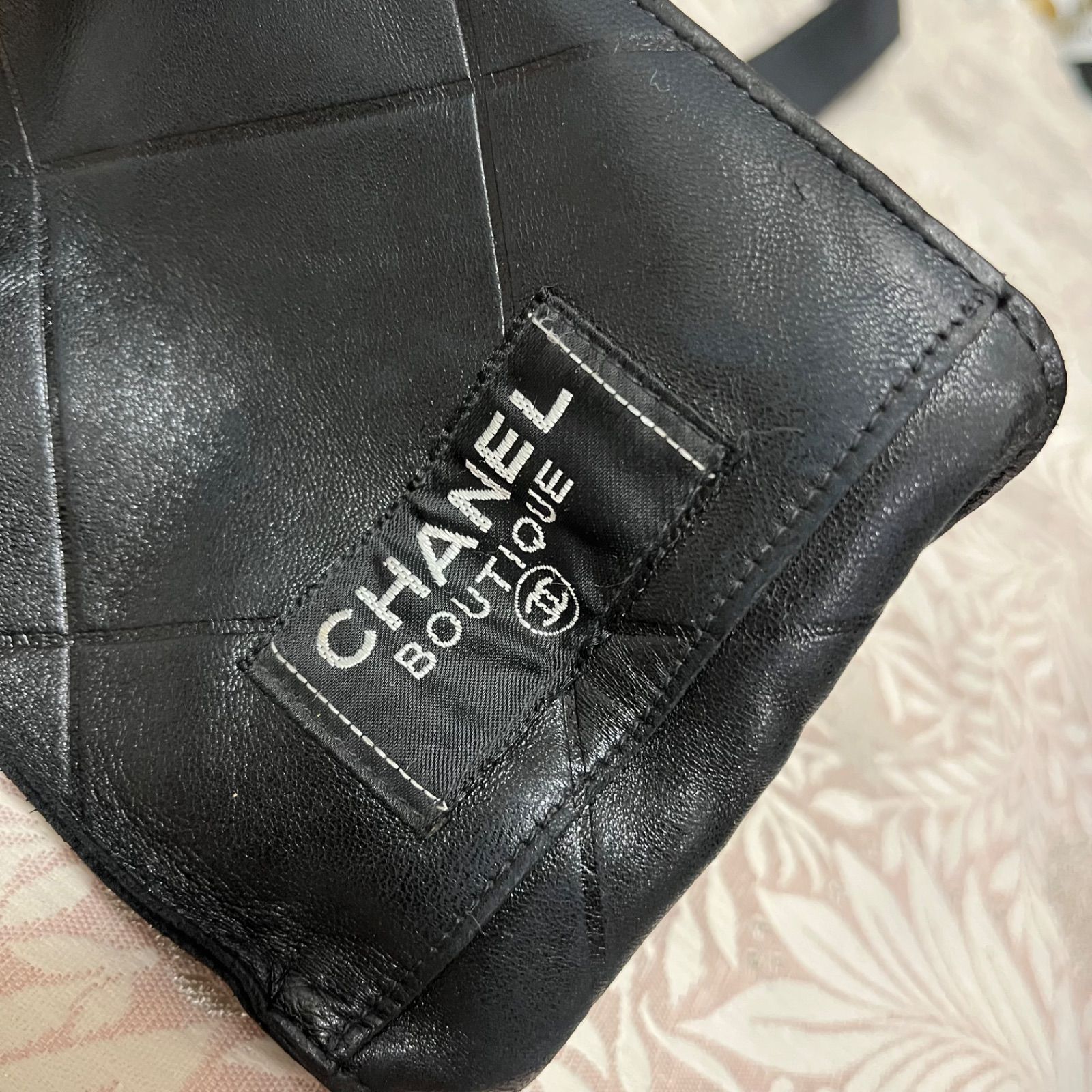 CHANELシャネル トートバッグ マトラッセ ラムスキン ブラック - BRAND