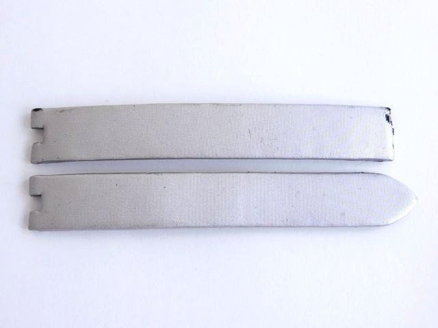 送料無料 カルティエ レディース 時計用サテンベルト シルバー系 幅12mm KD00LS01 訳あり CARTIER□7J